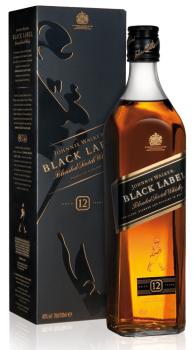 Johnnie Walker Black Label Blended Scotch Whisky 40 % vol. in Geschenkpackung