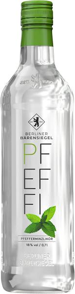 Berliner Bärensiegel Pfeffi Pfefferminzlikör 18 % vol.