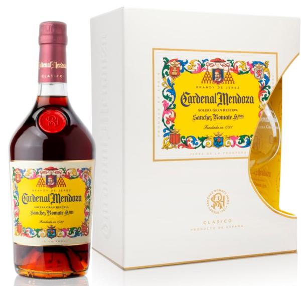 Cardenal Mendoza Solera Gran Reserva Brandy 40 % vol. mit Glas