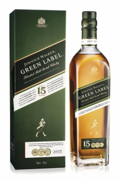 Johnnie Walker Green Label Blended Malt Scotch Whisky 43 % vol.