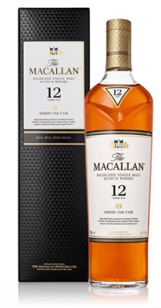 The Macallan 12 years Sherry Oak Cask Single Highland Malt Scotch Whisky 12-jährig
