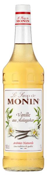 Monin Vanille Sirup Literfl. Glas